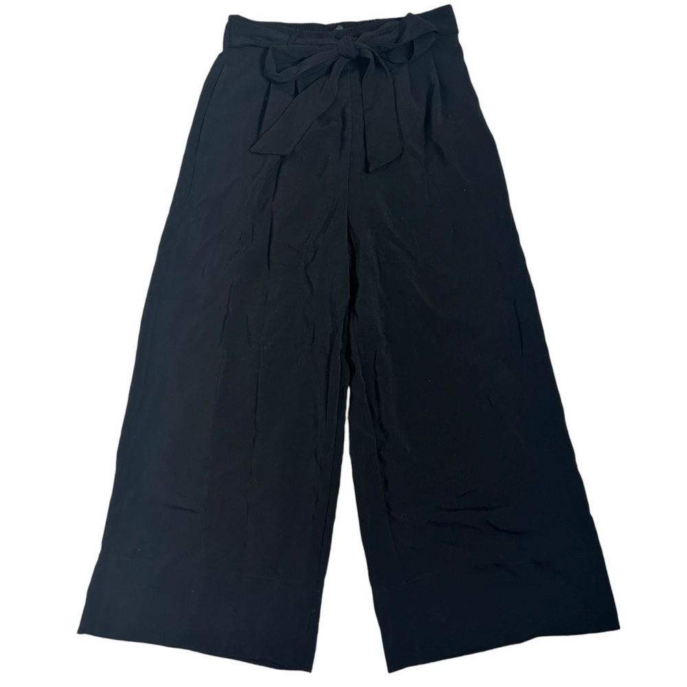 Zara Black Wide Legged Cropped Pants